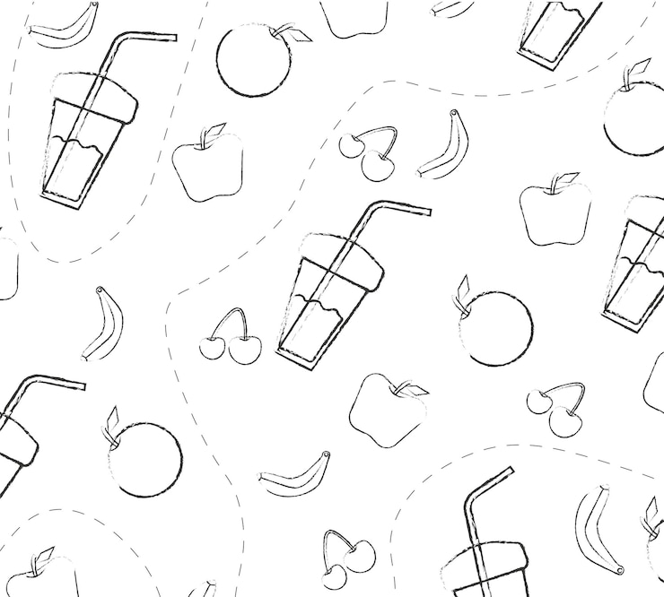 Vector background white natural fruit juices