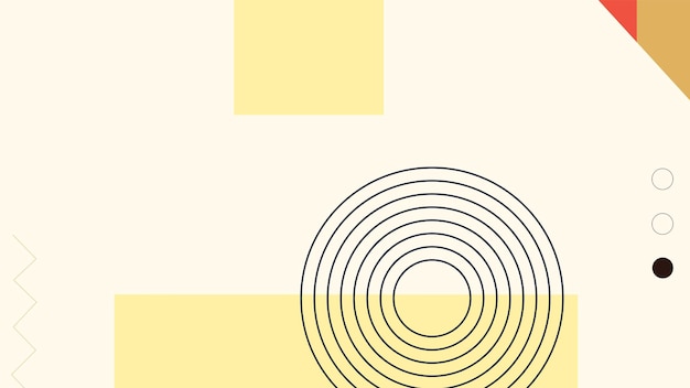 background with circles a yellow square with a pattern of circles on it