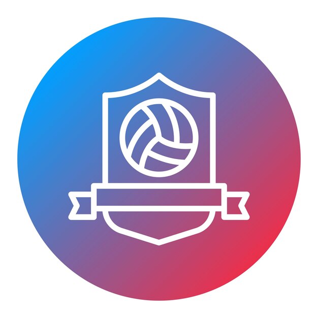 Badge icon vector image Can be used for Volleyball
