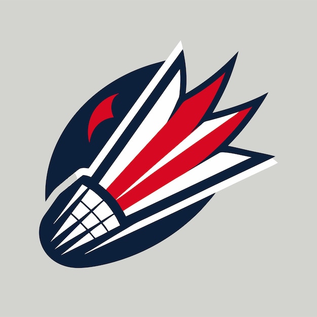badminton logo design concept
