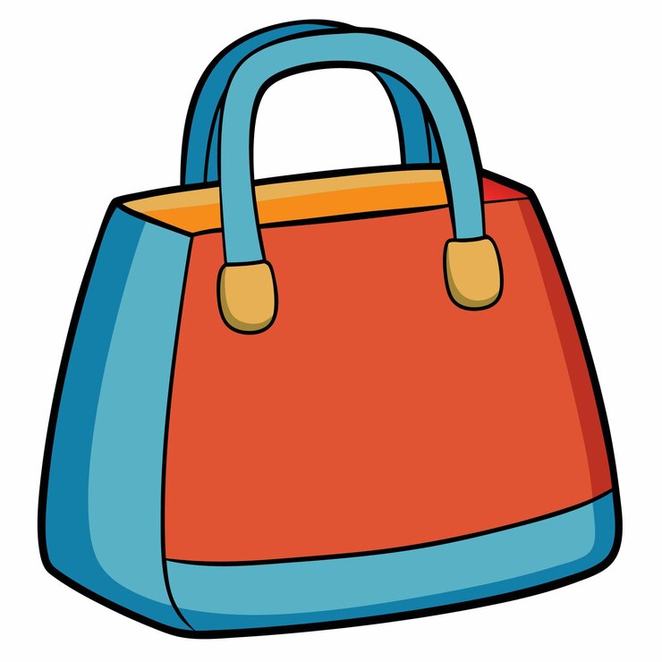 Vector bag cartoon style vector illustration