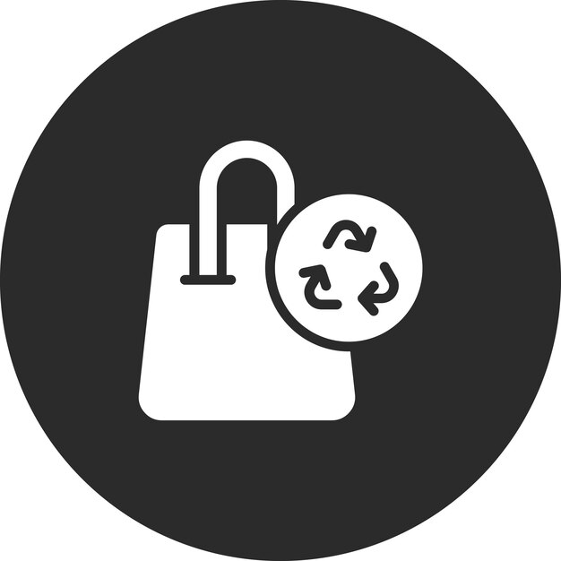 Bag Recycling vector icon illustration of Ecology iconset