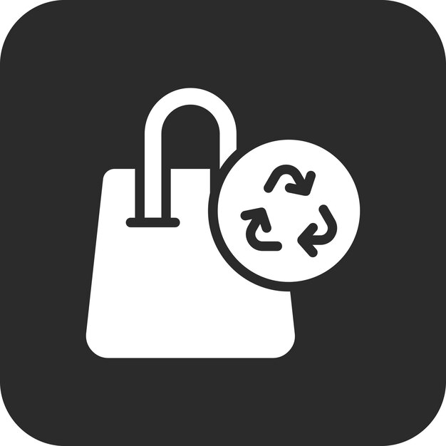 Bag Recycling vector icon illustration of Ecology iconset