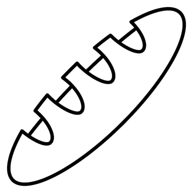 Baguette Vector Illustration Style
