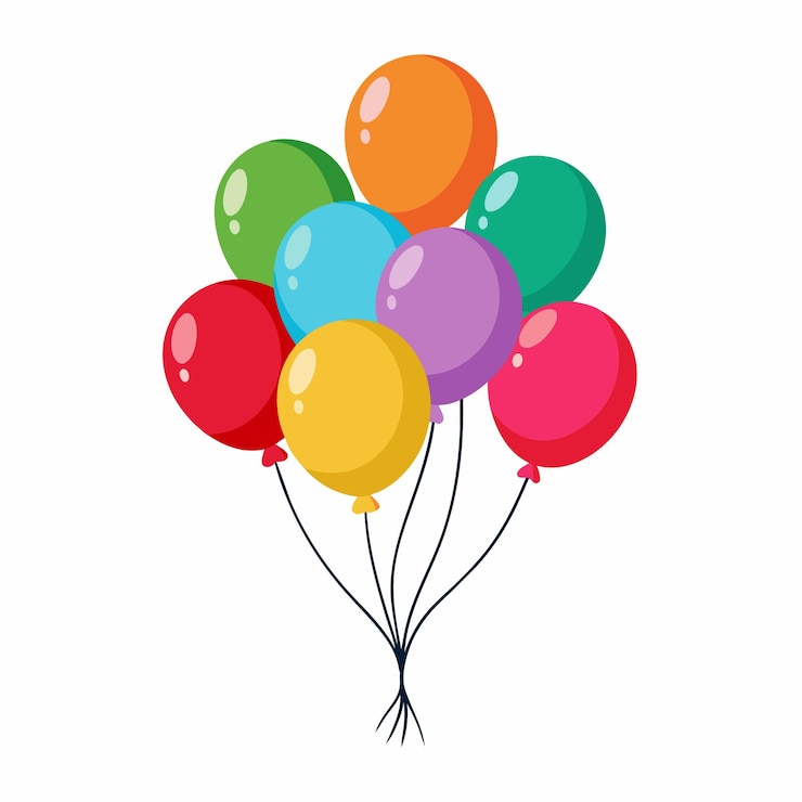 balloons vector white background 13