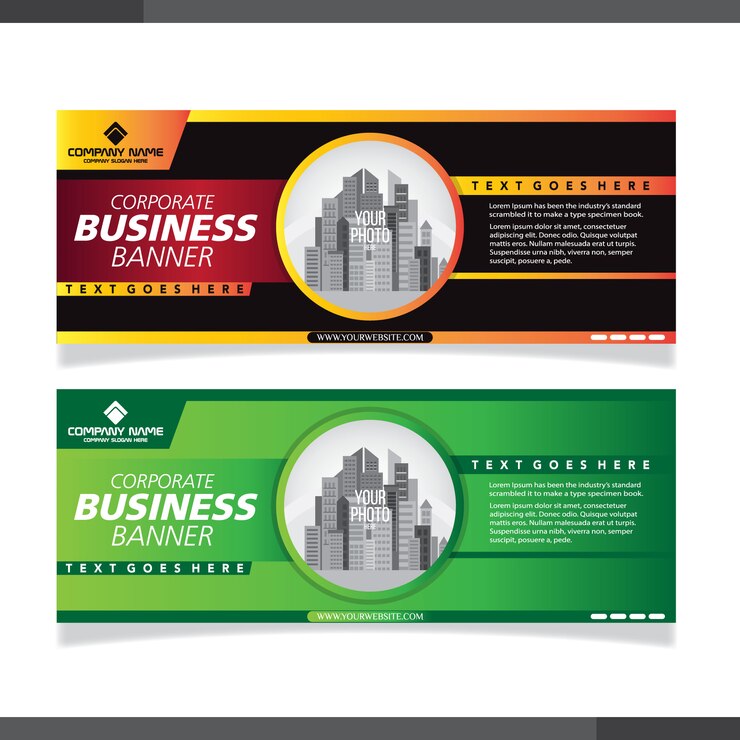 Vector banner background modern template