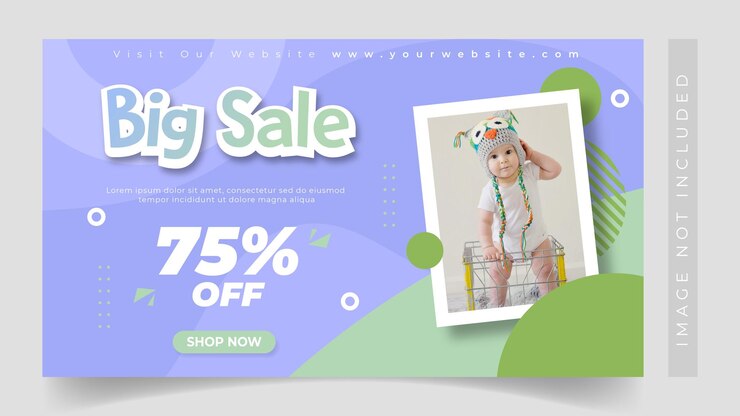 Banner penjualan fashion modern