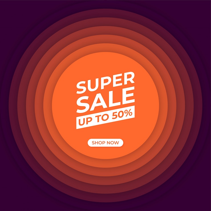 Vector banner super sale modern
