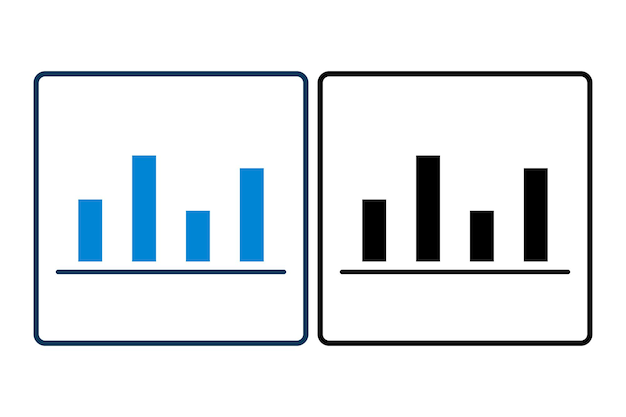 bar chart icon vector Icon related to graph and seo suitable for web site app user interfaces printable etc solid icon style simple vector design editable