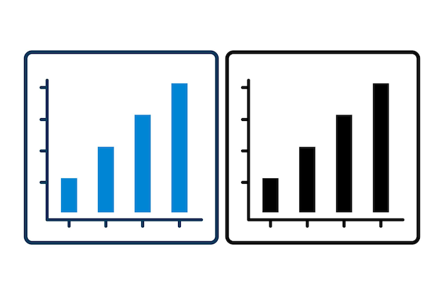bar chart icon vector Icon related to graph and seo suitable for web site app user interfaces printable etc solid icon style simple vector design editable