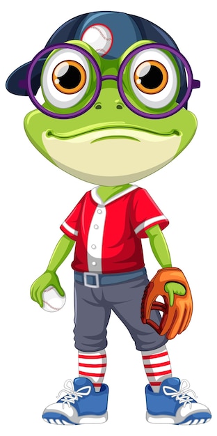 Baseball Frog Ready to Play
