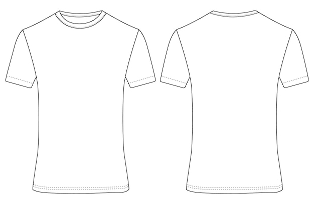 basic half sleeve t shirt jersey mockup vector illustration template design