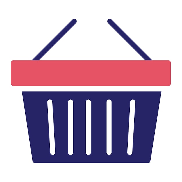 Basket vector icon illustration of Farming iconset