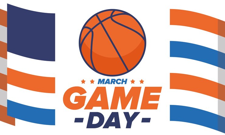 Vector basketball game day basketball pitch and ball super sport party playoff final tournament vector