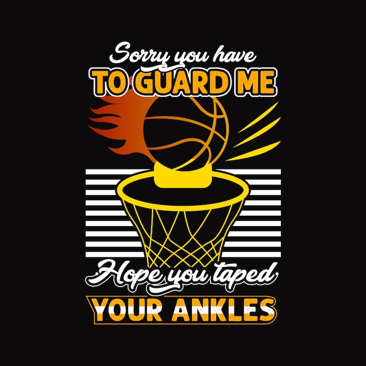 Vector basketball t-shirt design