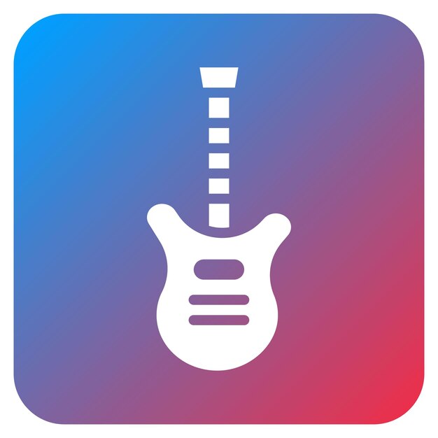 bass guitar icon vector image can be used for rock and roll