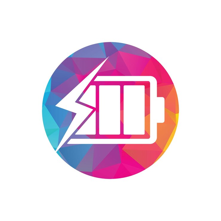 Battery Charging vector icon Quick and fast charge logo icon