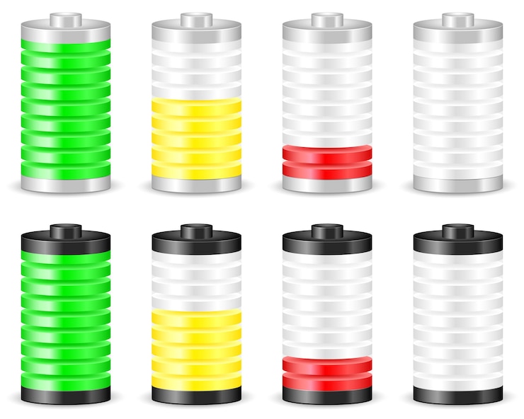Vector battery level icon 2