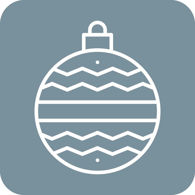 Bauble vector icon Can be used for Winter iconset