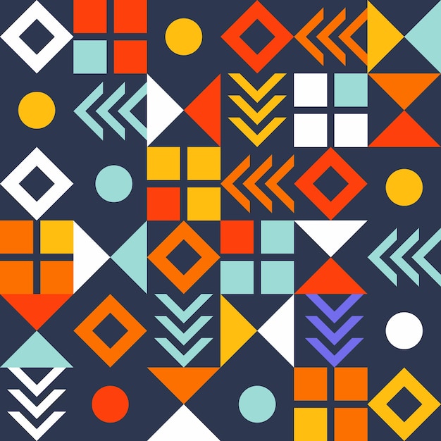 Bauhaus vector pattern
