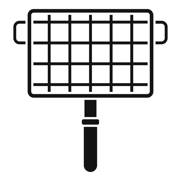 bbq handle net icon simple illustration of bbq handle net vector icon for web design isolated on white background