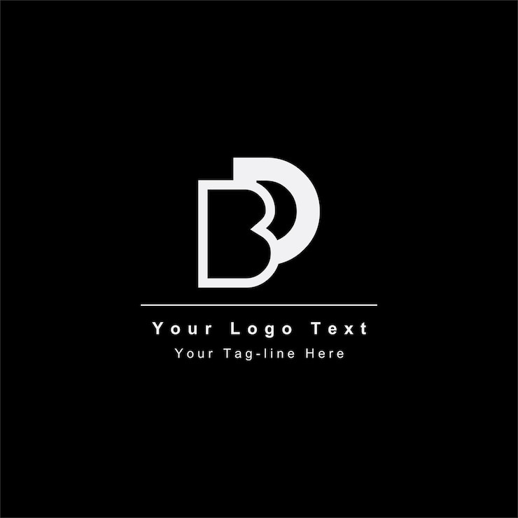 Vector bd or db logo initial design icon for business