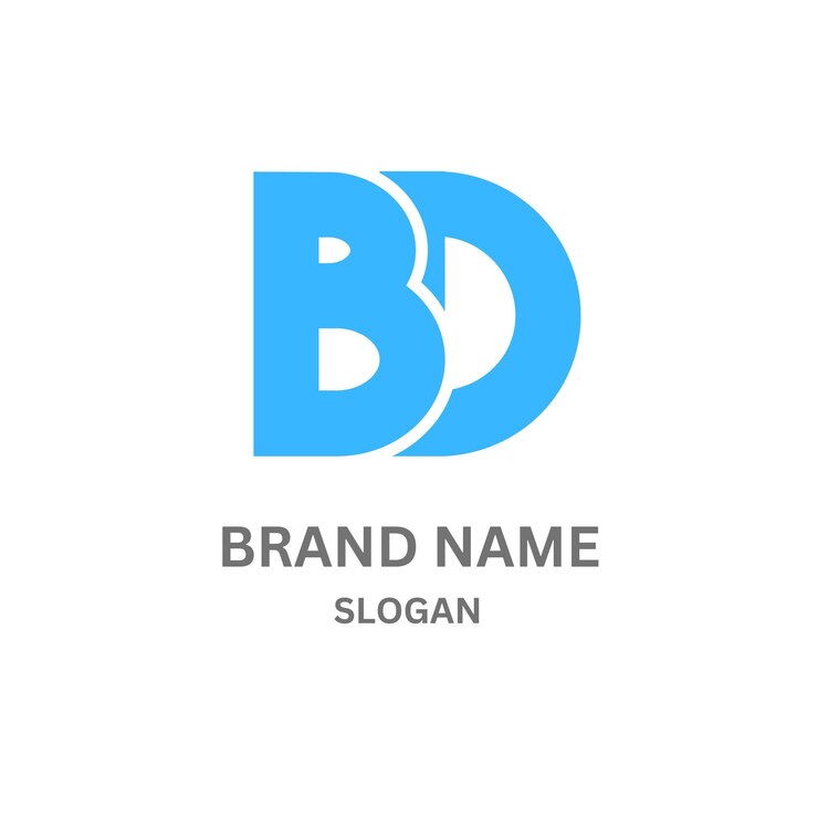 Vector bd220 letter bd logo design