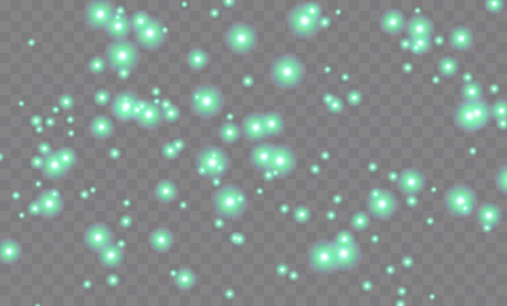 Beautiful bokeh radiance gentle light fireflies translucent effect star pollen colored lights