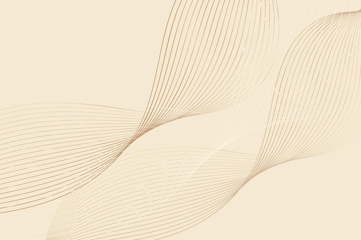 Beige abstract background with wavy lines