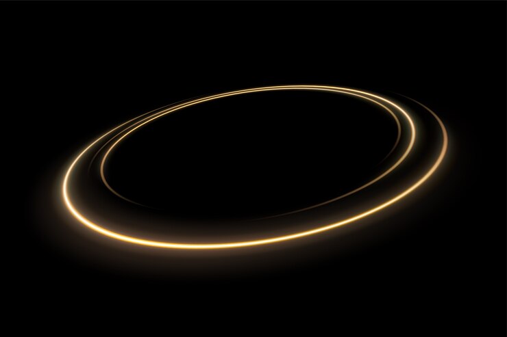 Beige circle of light