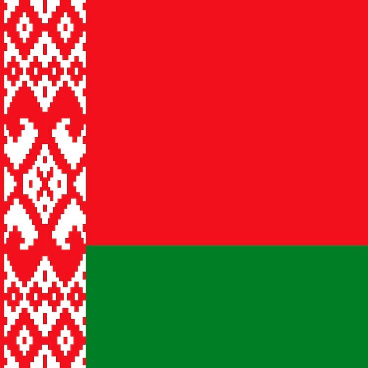 Vector belarus flag official colors vector illustration