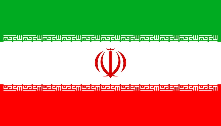 Vector bendera iran