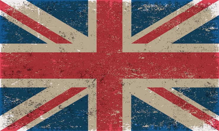 Vector bendera kerajaan inggris vintage