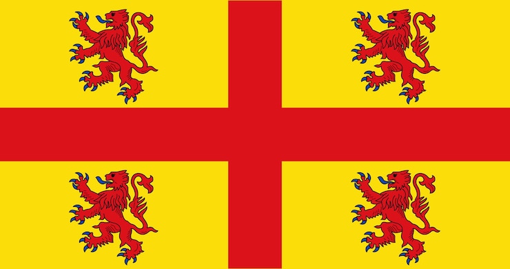 Vector bendera kotamadya estaimpuis di belgia gambar vektor