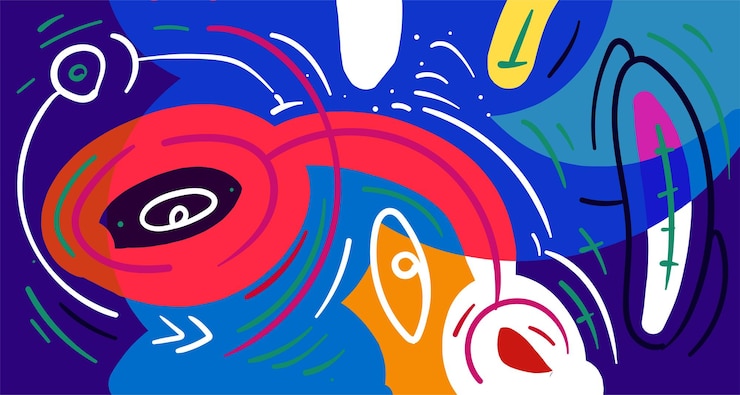 Vector bentuk cair abstrak desain geometris fluid gelombang gradien terisolasi dengan garis geometris titik pola batik indonesia ilustrasi vektor
