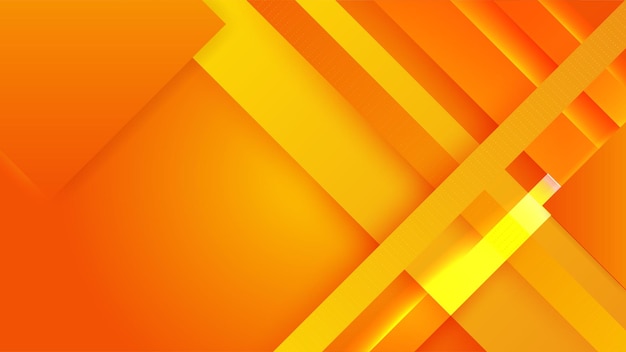 Bentuk geometris abstrak oranye dan putih dengan latar belakang konsep futuristik