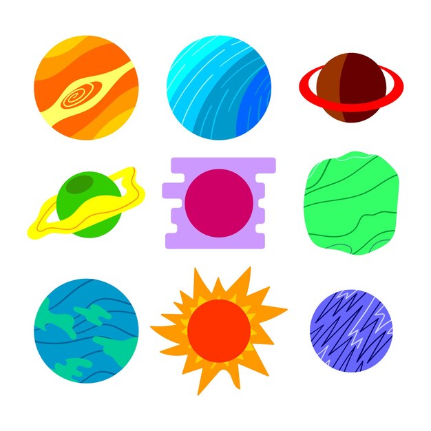 Bentuk planet acak