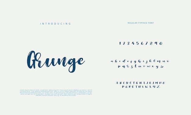 Best Alphabet Painting Paint Brush Beauty Script Logotype Font lettering handwritten
