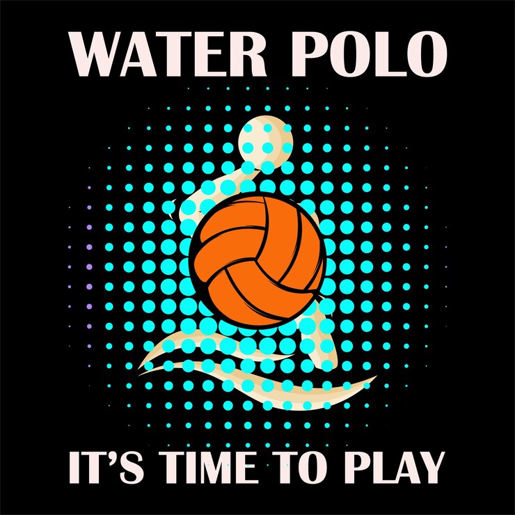 Vector best happy water polo t shirt design vector