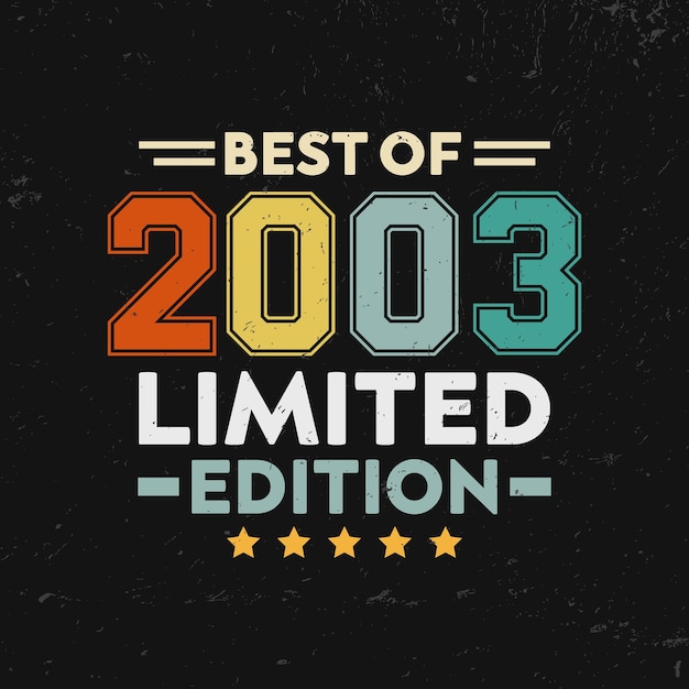 Best of 2003 Limited edition Tshirt