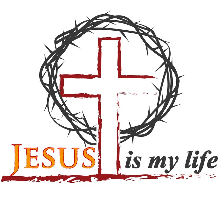 Vector biblical inscriptions christian art jesus christian logo