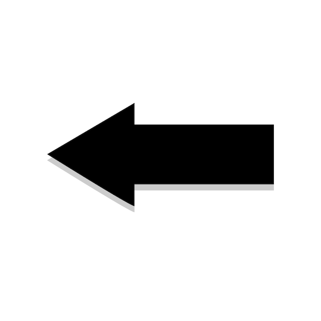 big arrow sign icon on transparent background arrow icon for your web site design flat Design