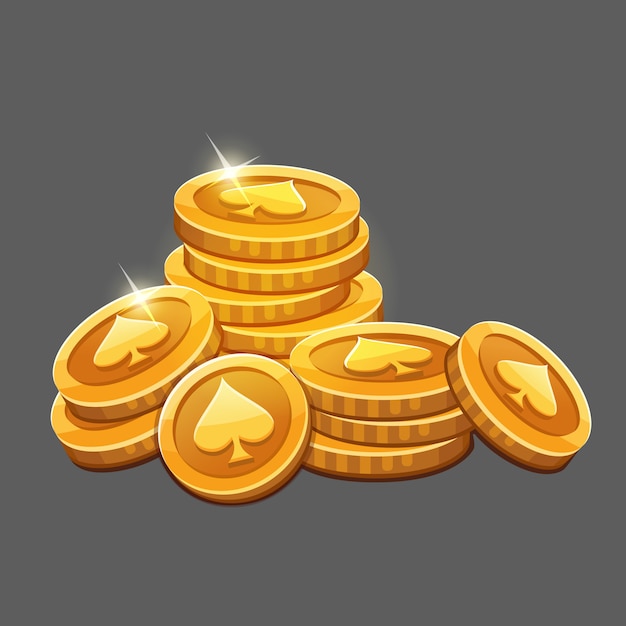 big bunch of gold coins