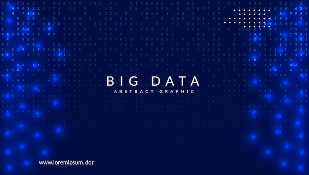 Big data background Technology for visualization artificial in