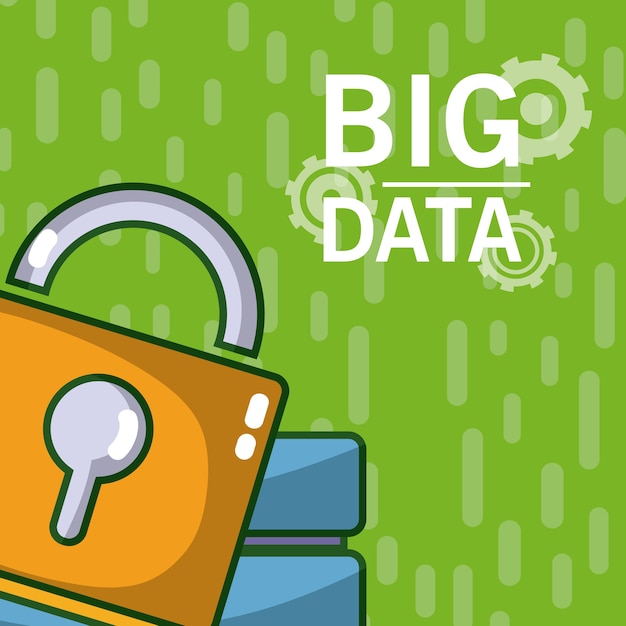 big data padlock with storage 
