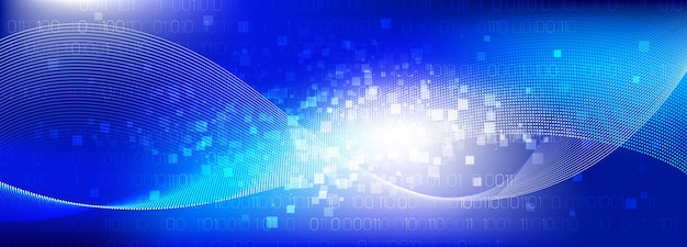 big data particles stream in flow wave motion