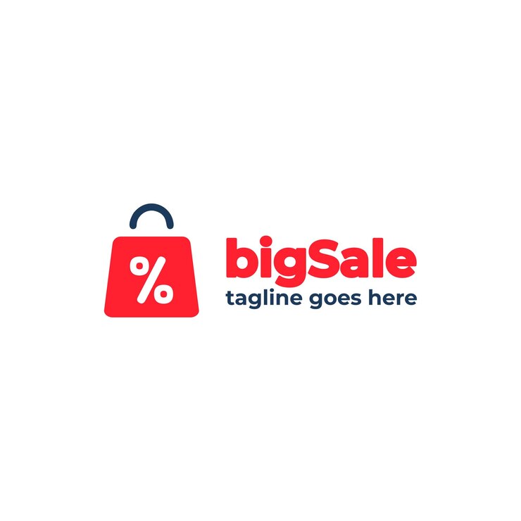 big sale online store logo design