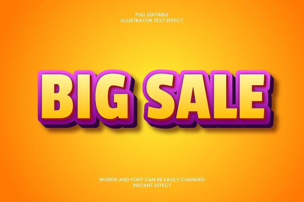 Big Sale Text Effect
