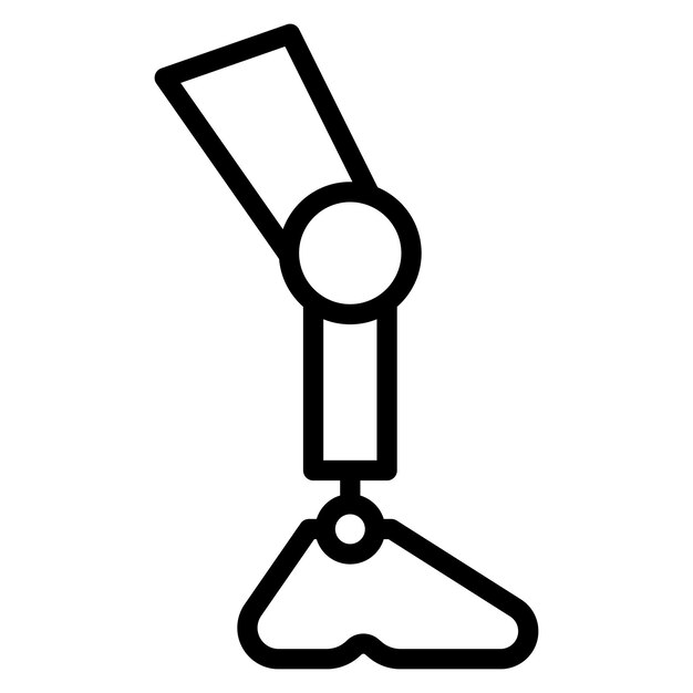 Bionic Leg icon vector image Can be used for Robotics