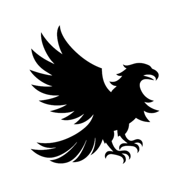 Bird silhouette on white background